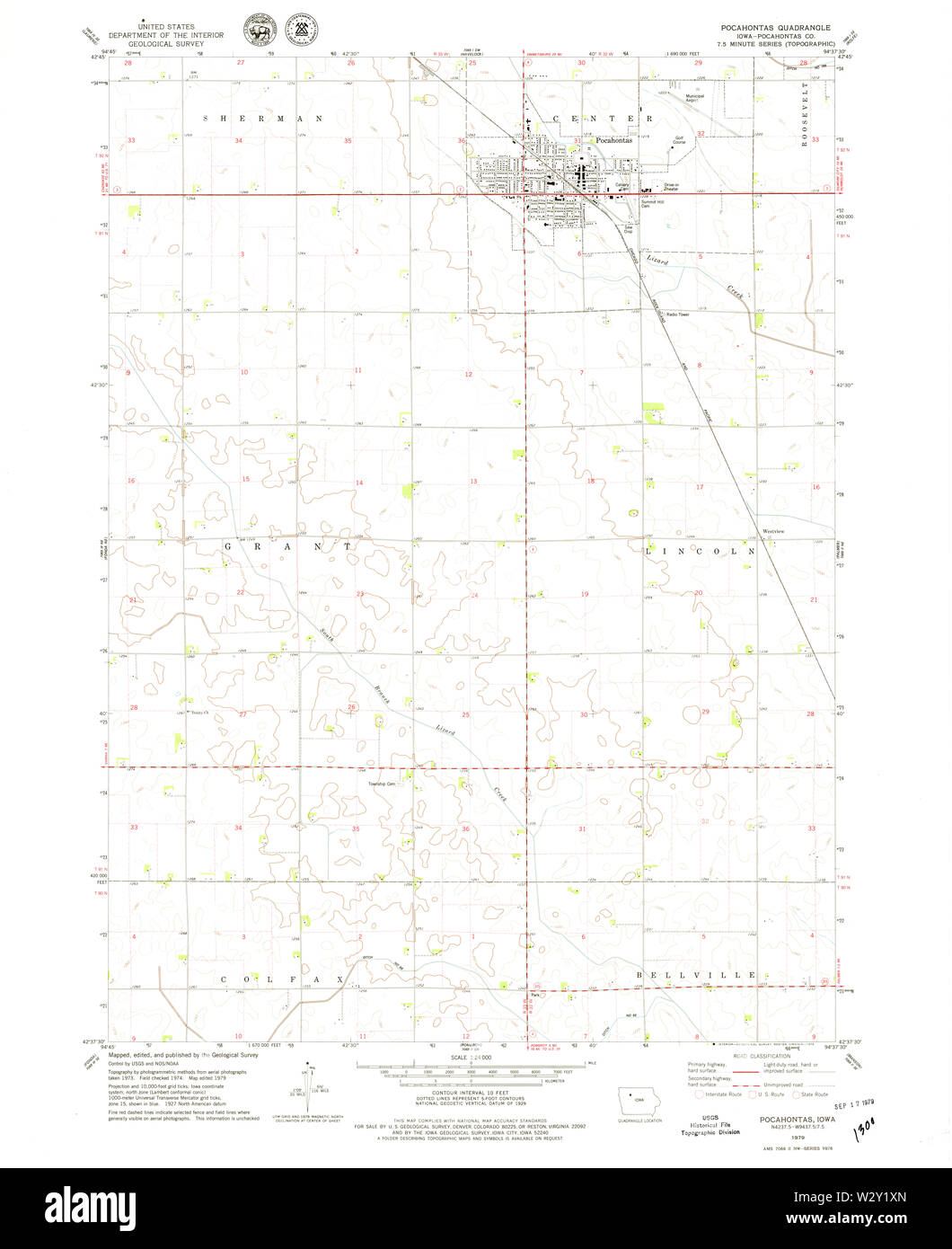 Pocahontas iowa map hires stock photography and images Alamy