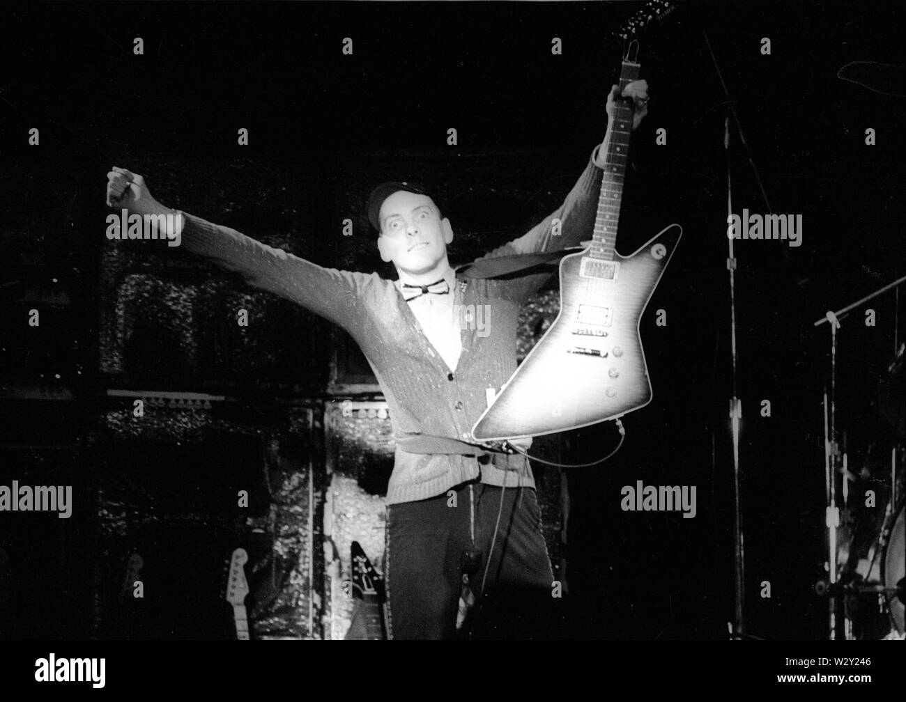 Cheap Trick  リック・ニールセン Rick nielsen cheap trick Black and White Stock Photos