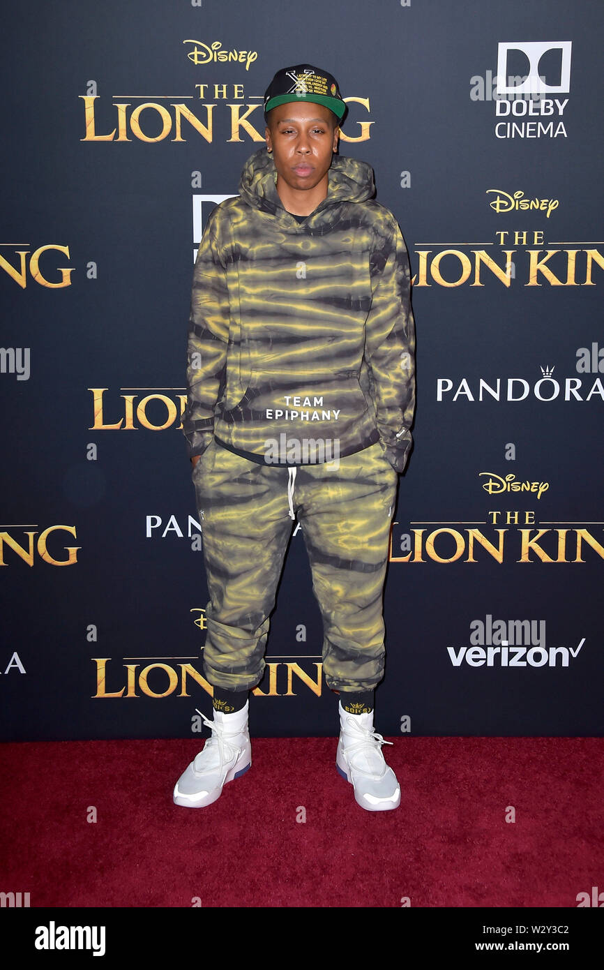 Lena Waithe at the world premiere of the movie 'The Lion King' at the Dolby Theater. Los Angeles, 09.07.2019 | usage worldwide Stock Photo