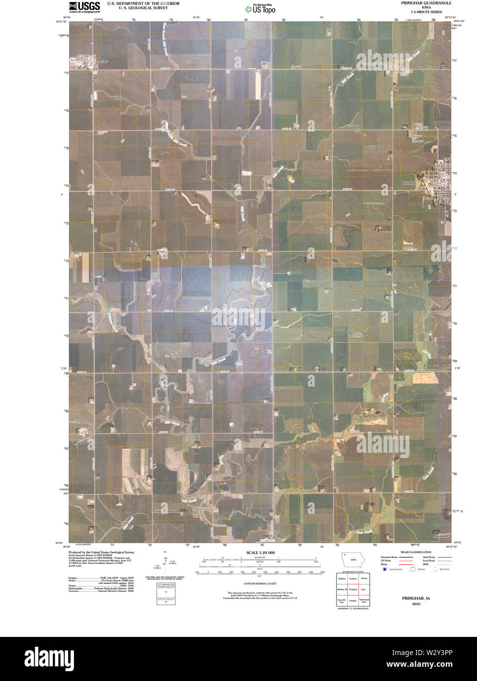 Primghar iowa map Cut Out Stock Images & Pictures Alamy