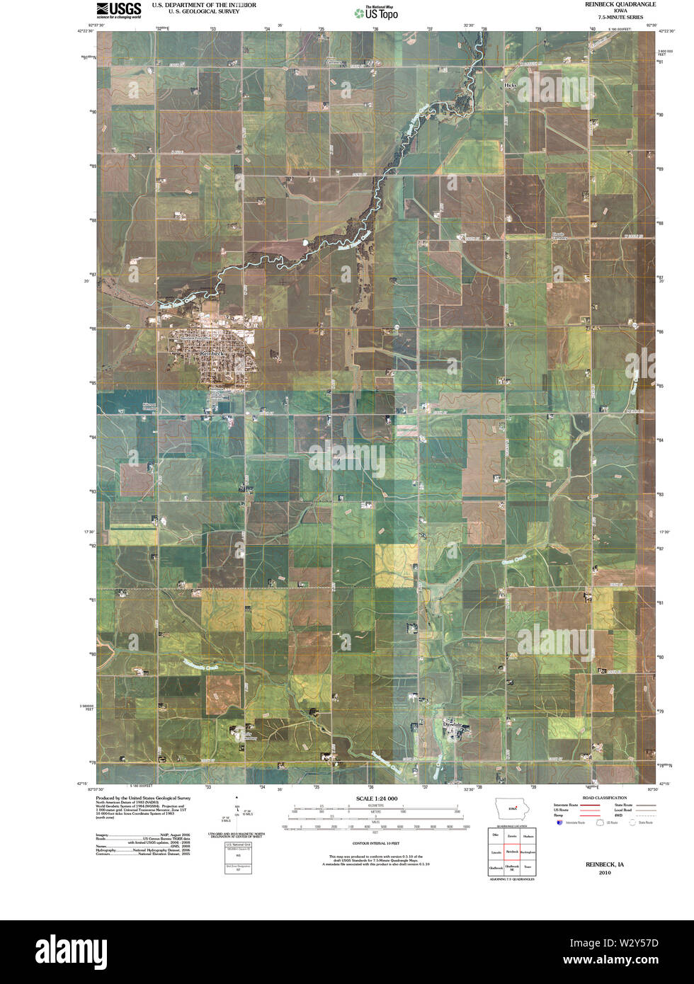 Reinbeck iowa map Cut Out Stock Images & Pictures Alamy