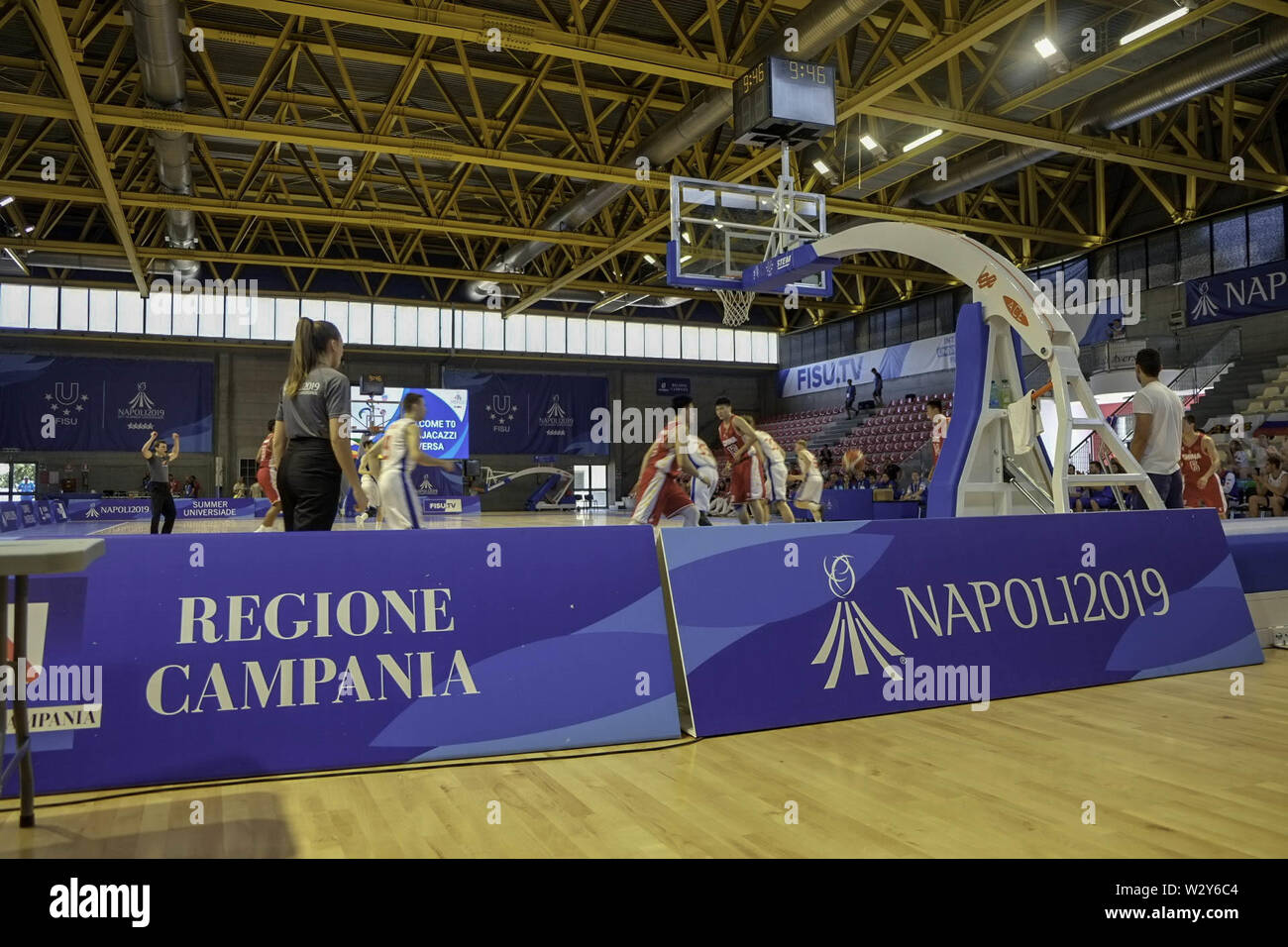Aversa, Caserta, Italy. 11th July, 2019. 11/07/2019 Aversa, (ce).Naples Basketball Universiade China Russia.At the Palazzetto dello Sport of Aversa in the province of Caserta there is a Basketball meeting between China and Russia. Credit: Fabio Sasso/ZUMA Wire/Alamy Live News Stock Photo