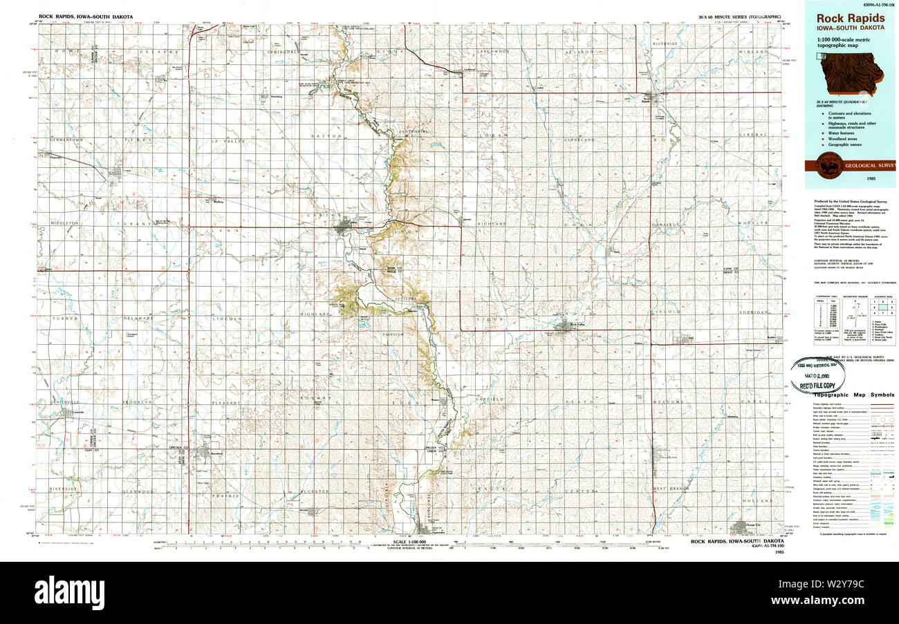 Rock rapids map Cut Out Stock Images & Pictures Alamy