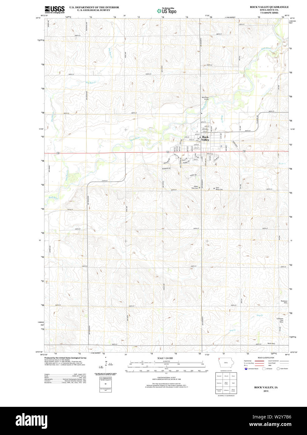 Rock valley iowa map hires stock photography and images Alamy
