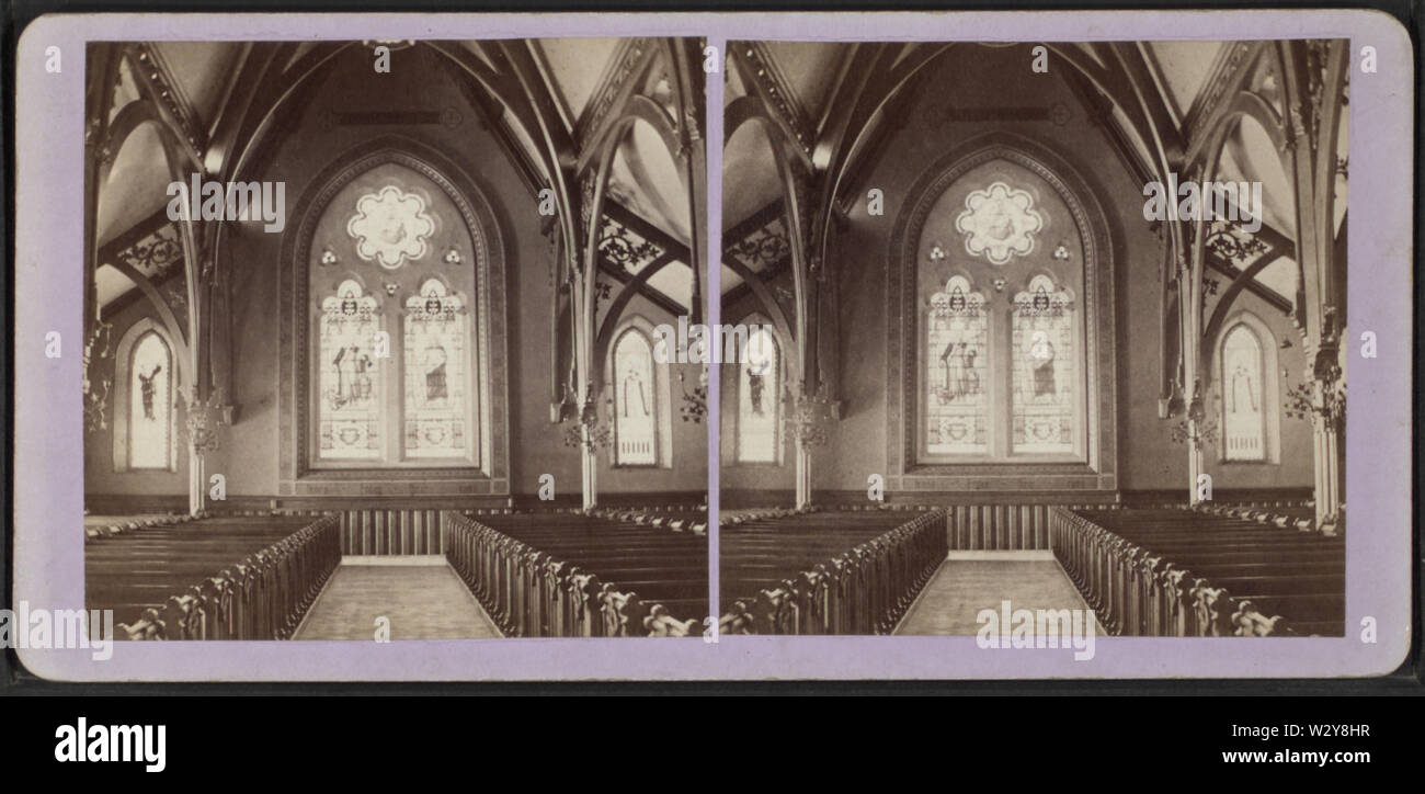 Memorial Church of the Good Shepherd (Interior view showing stained