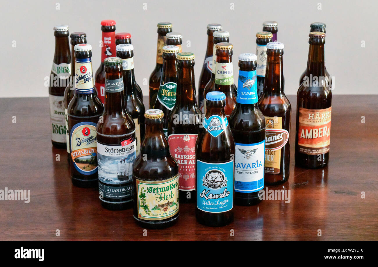 Bottles of beer Stock Photo