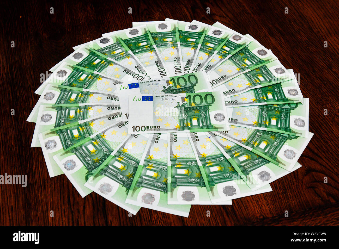 Euro notes Stock Photo