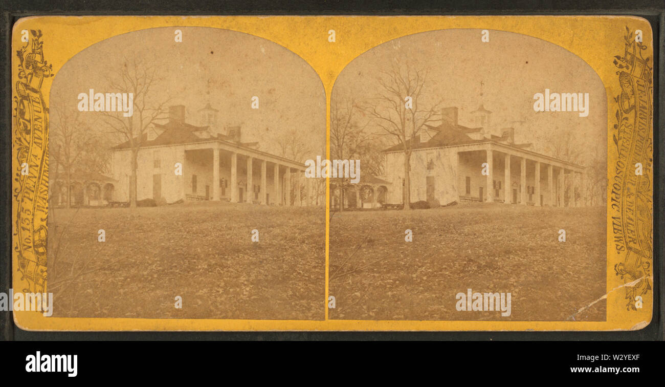 Mount Vernon, Virginia, by Jarvis, J F (John F), b 1850 Stock Photo