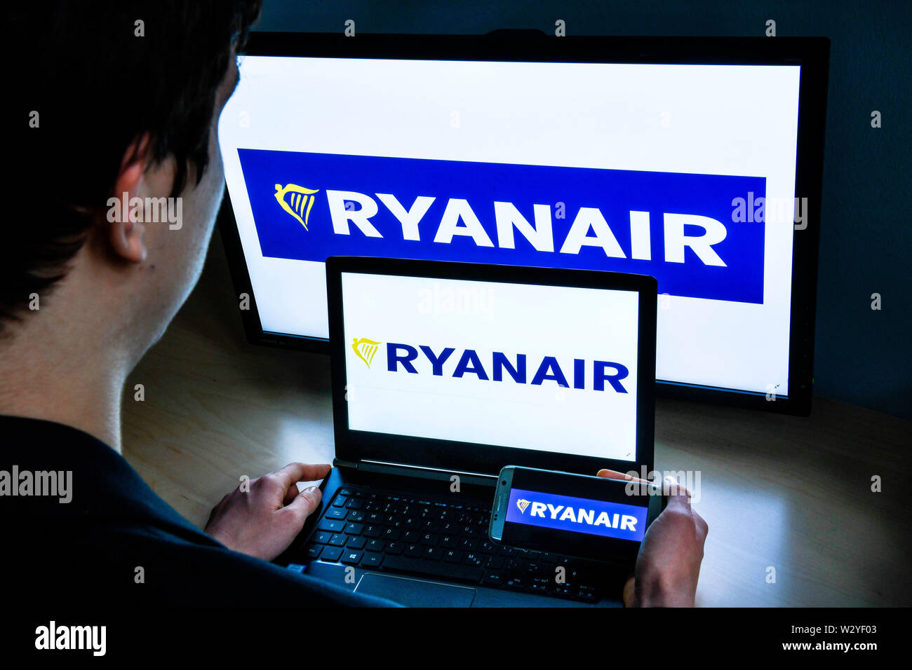 Logo Ryanair Stock Photo