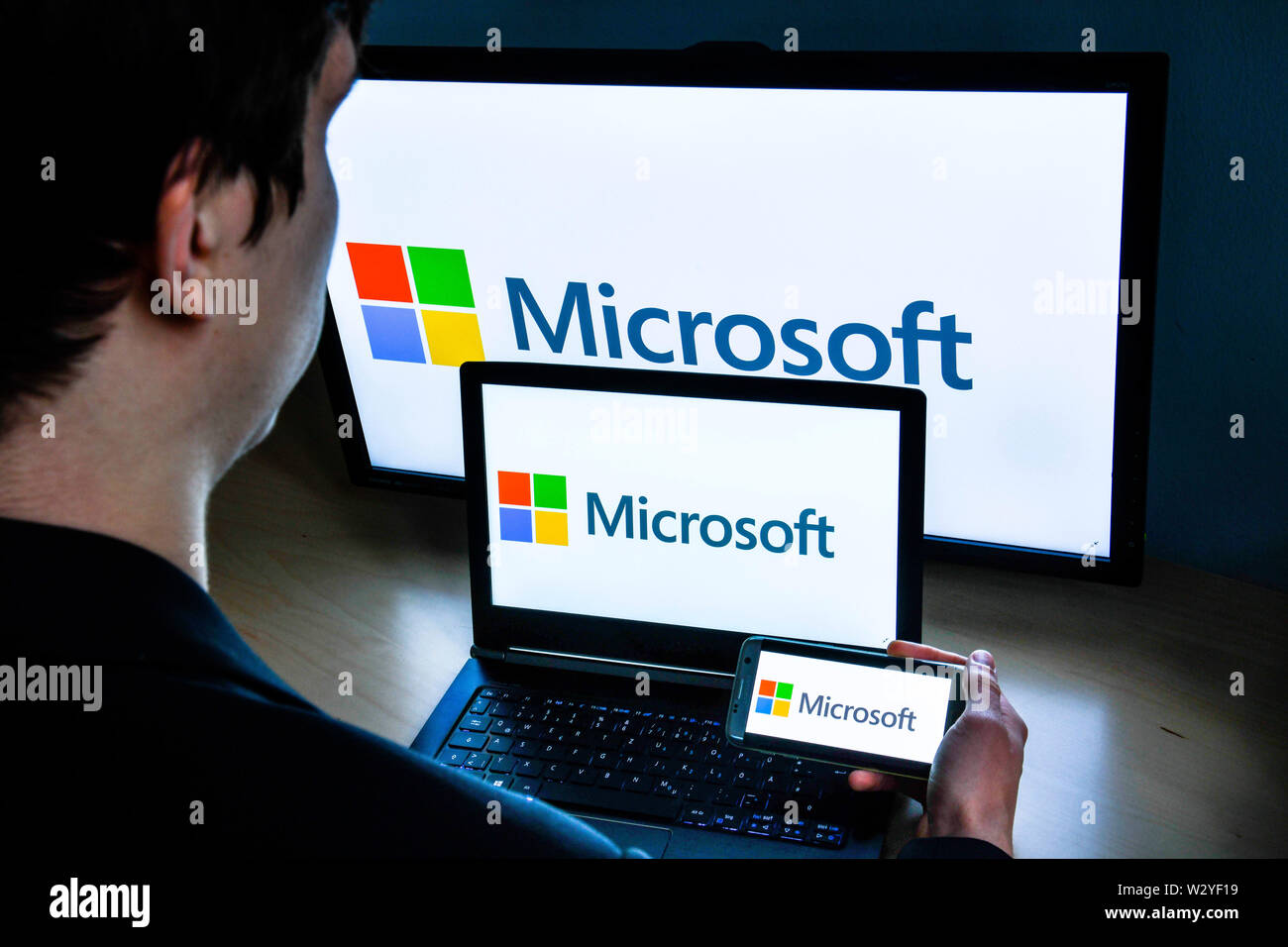 Logo Microsoft Stock Photo