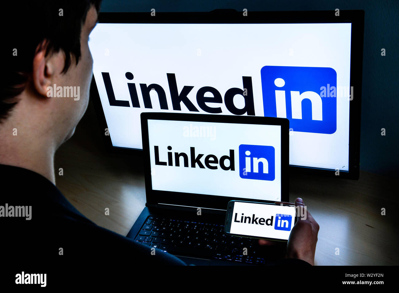 Logo LinkedIn Stock Photo