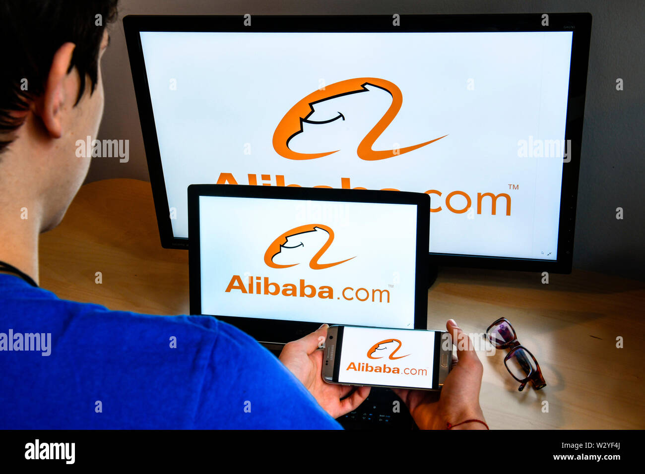Logo Alibaba.com Stock Photo