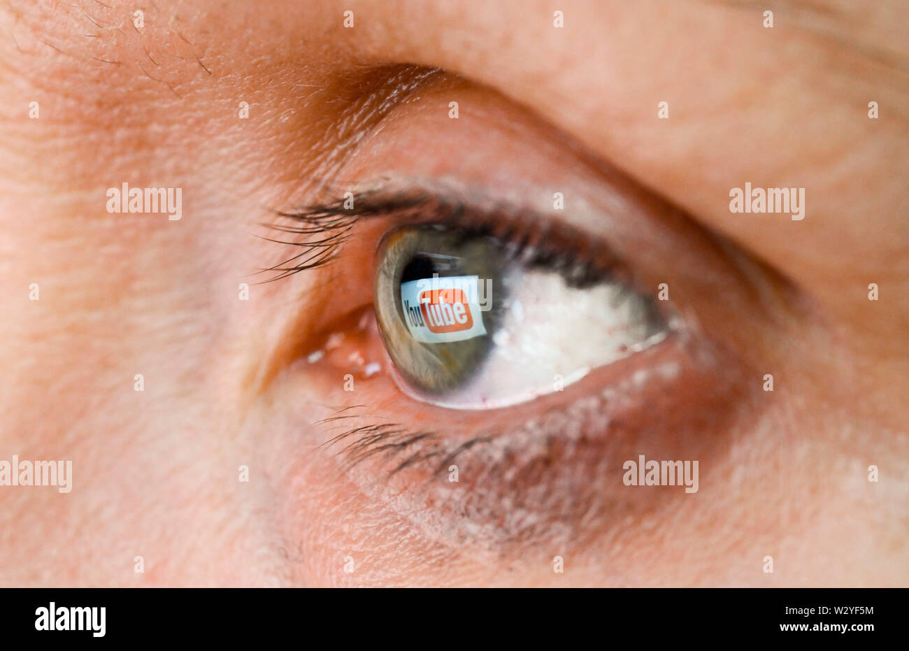 Auge, Logo Youtube Stock Photo