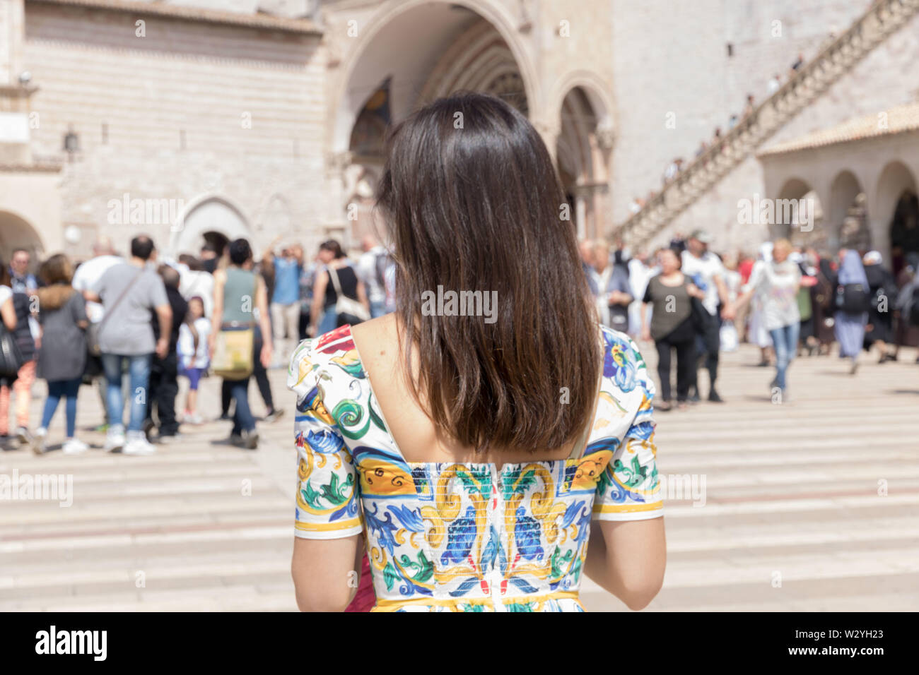 Looking back at a church hi-res stock photography and images - Alamy