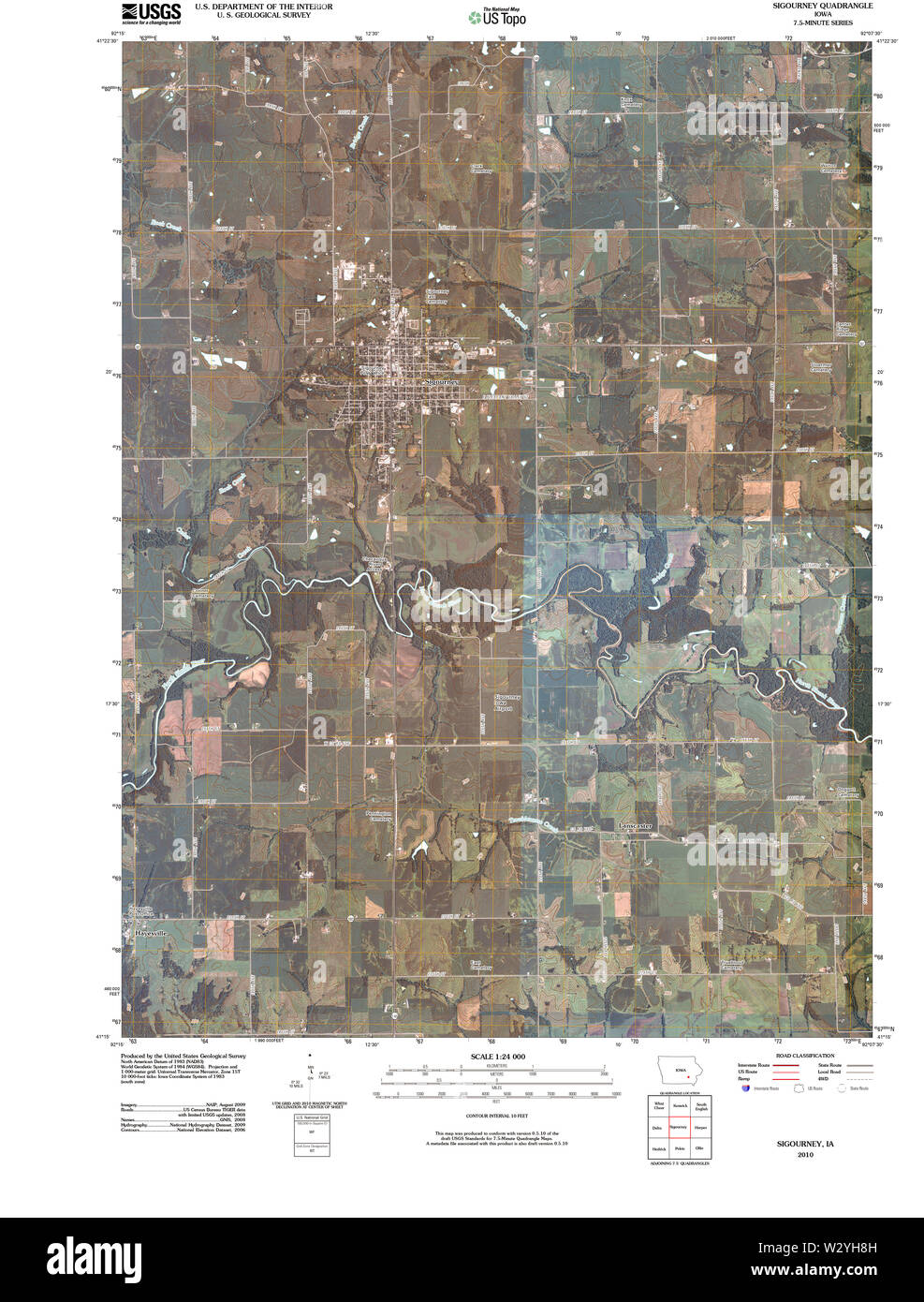 Sigourney iowa map Cut Out Stock Images & Pictures Alamy