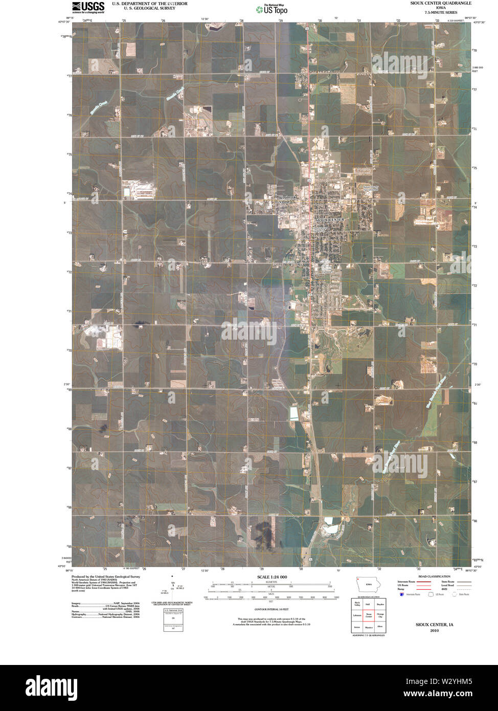 Sioux center iowa map Cut Out Stock Images & Pictures Alamy