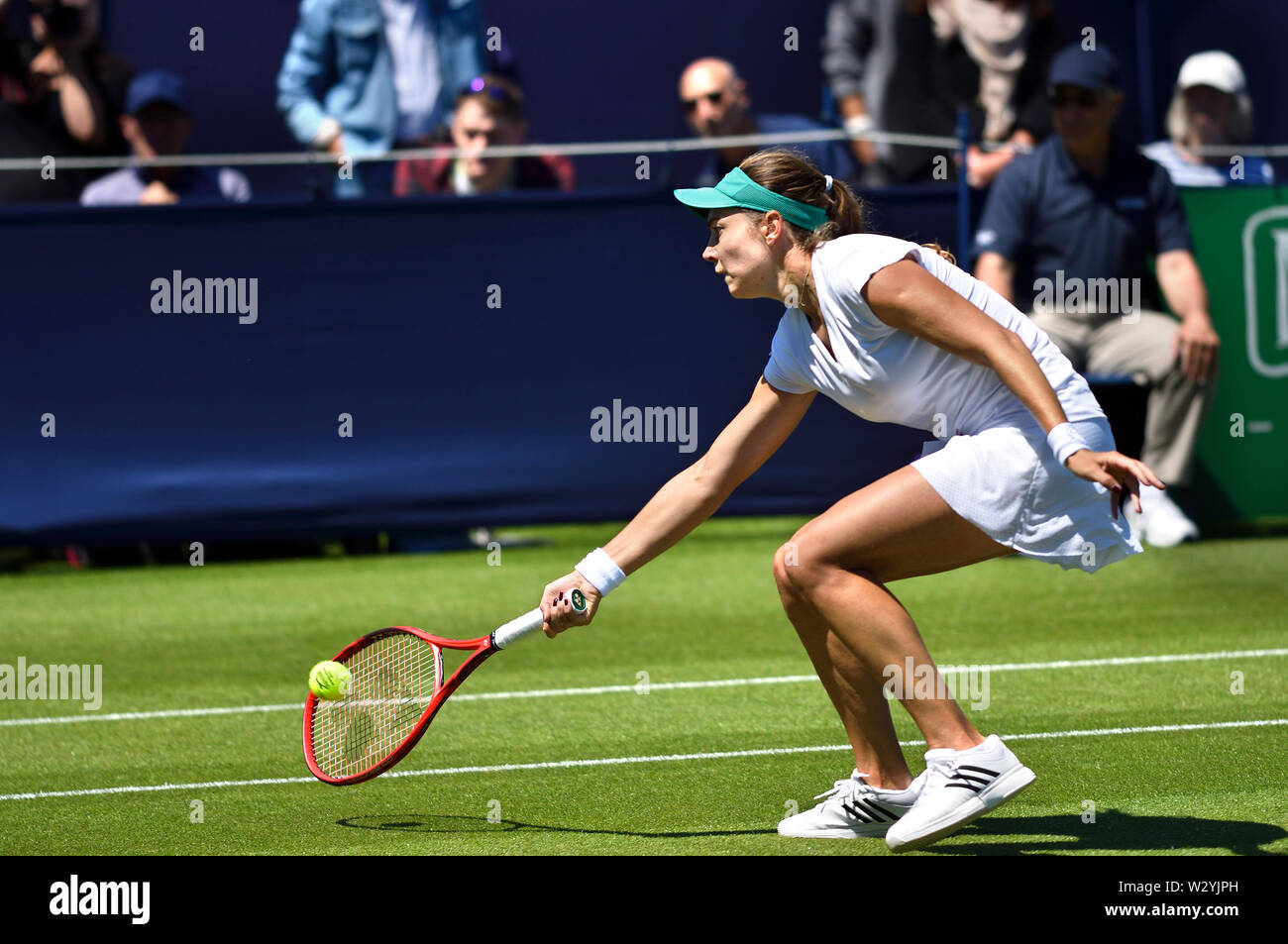 Stefanie Voegele (Sui) playing in the first qualifying round of the Nature Valley International, Devonshire Park, Eastbourne, UK. 22nd June 2019 Stock Photo