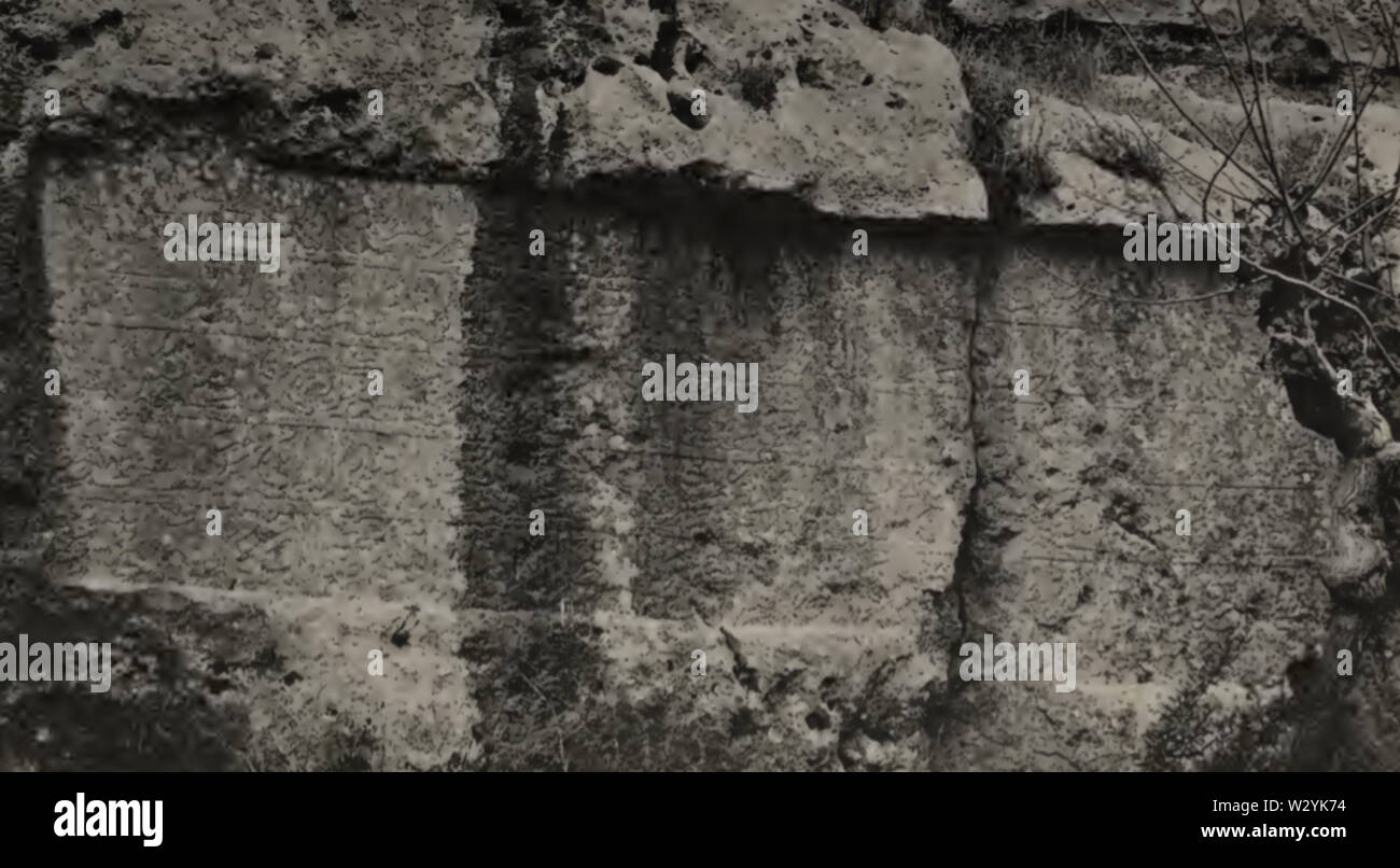 Nahr alKalb Arabic inscription (Barquq) photo 1922 Stock Photo Alamy