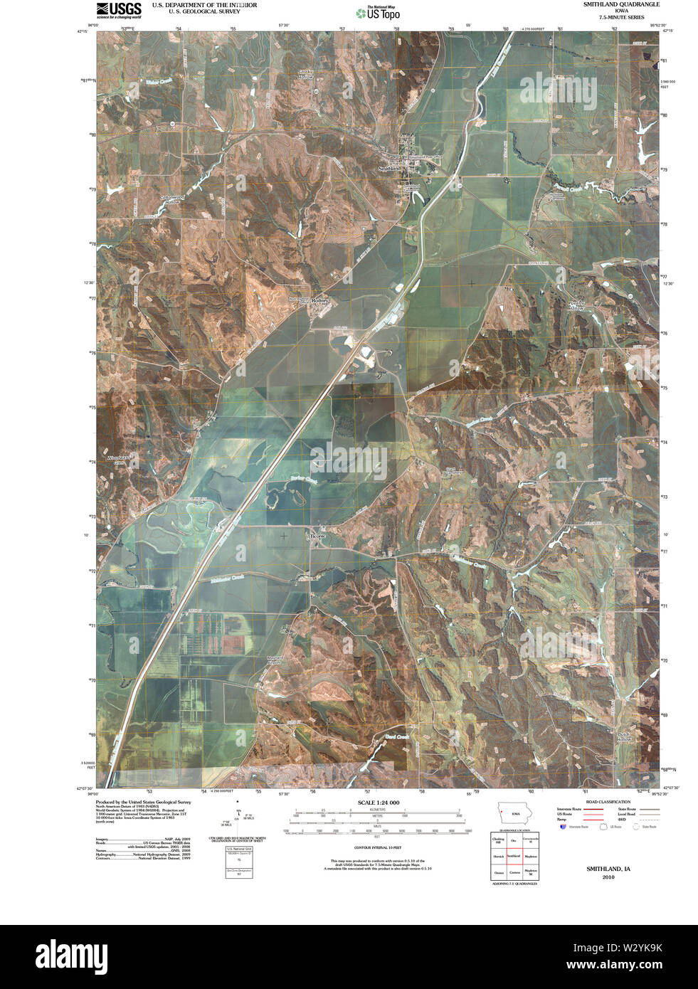 Map of smithland hires stock photography and images Alamy