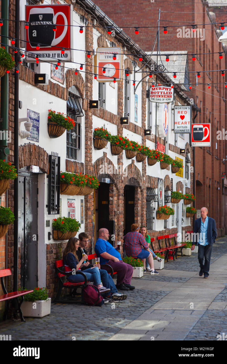 Ireland, North, Belfast, Cathedral Quarter, Exterior of the the Duke of