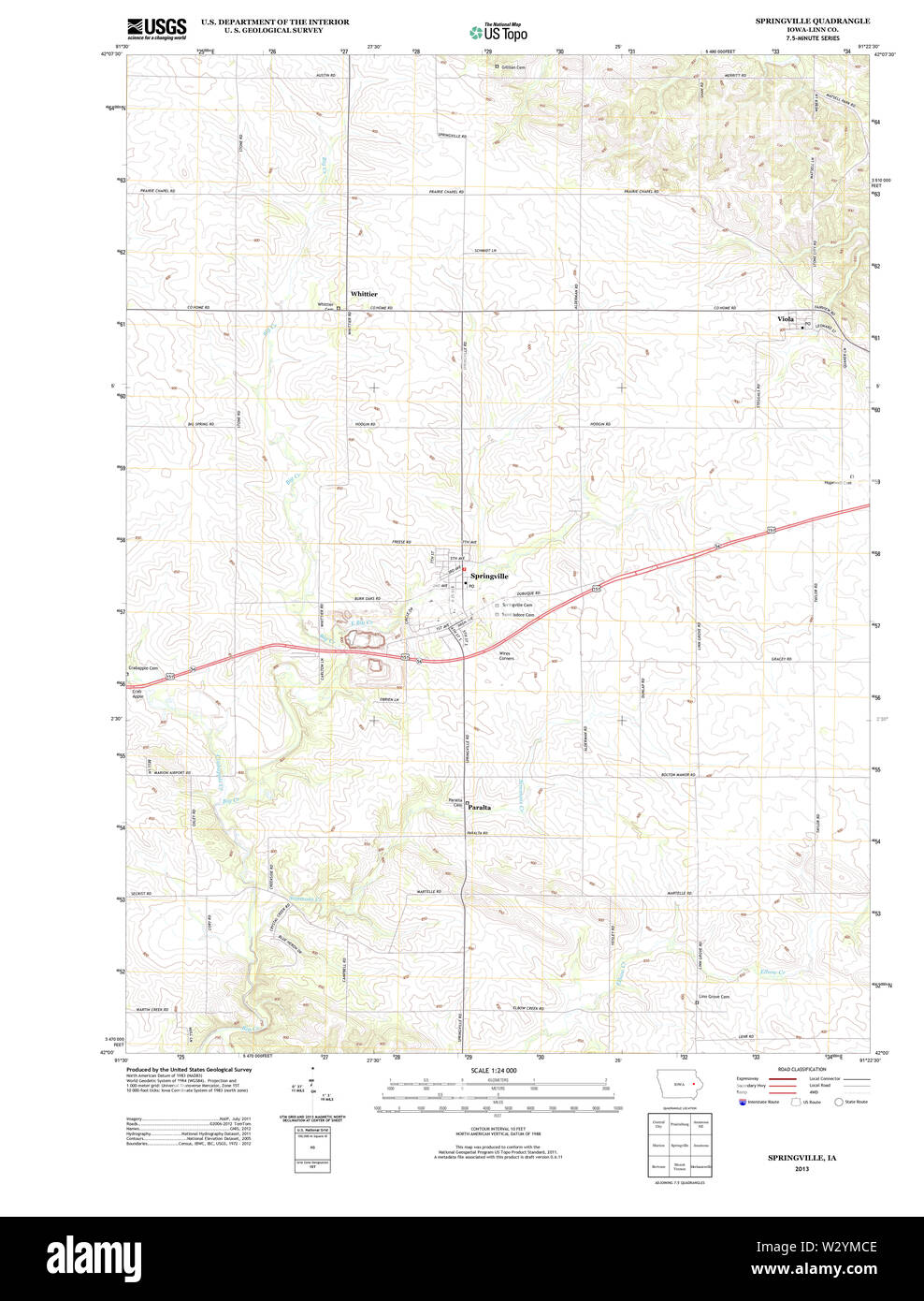 Springville map Cut Out Stock Images & Pictures Alamy