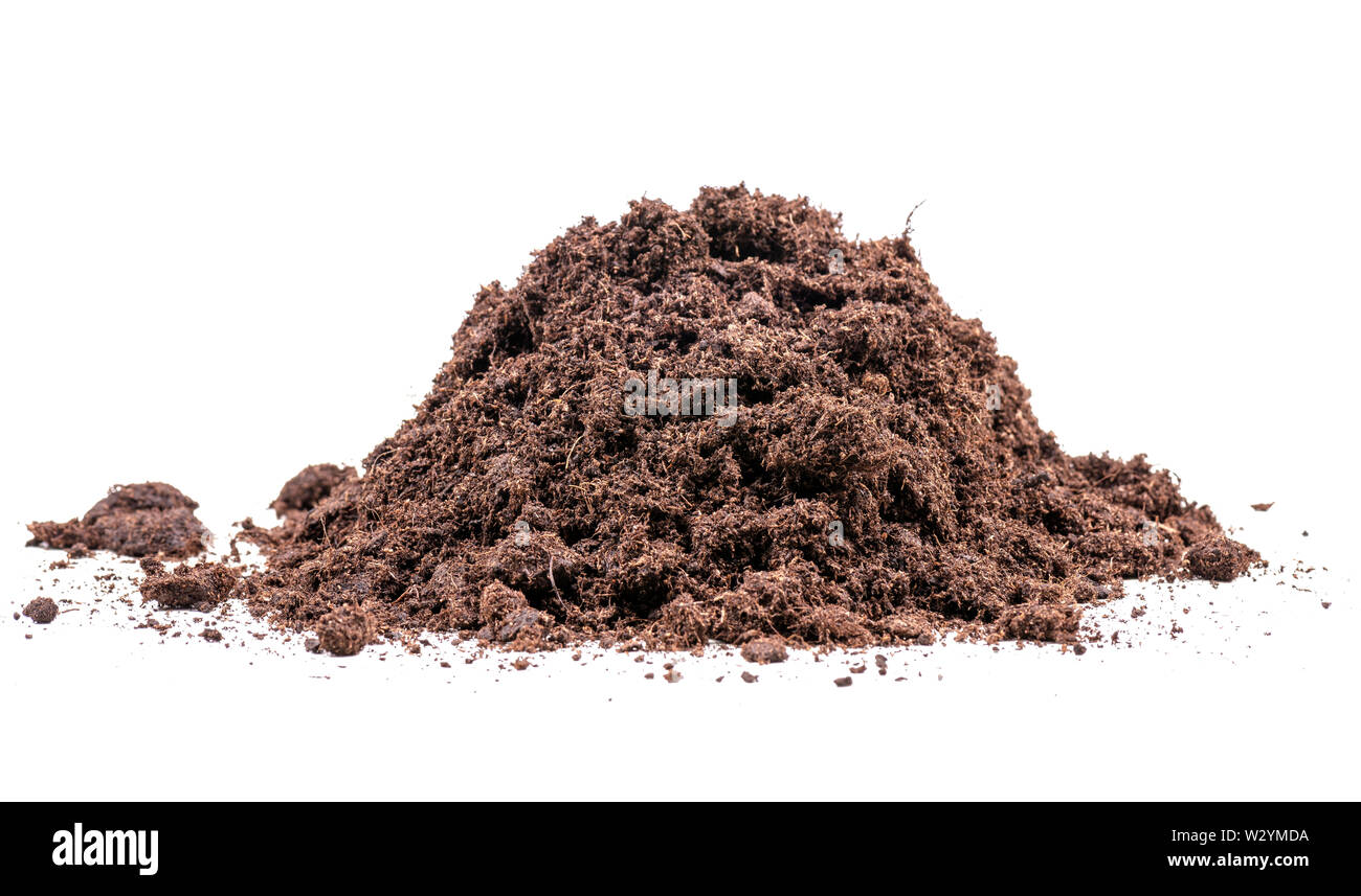 Dirt, soil isolated on white background Stock Photo Alamy