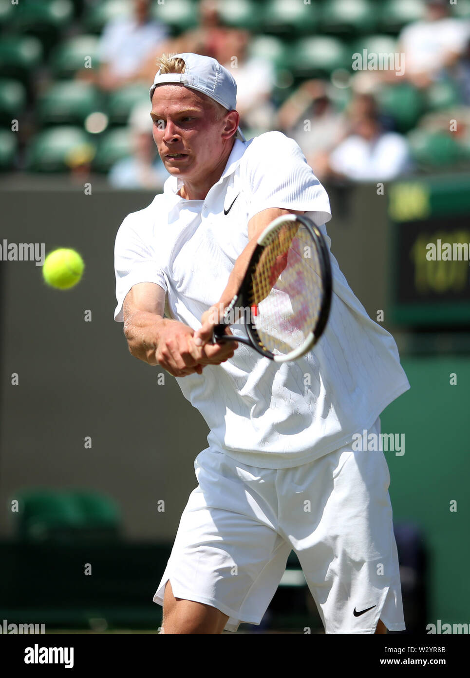 Anton Matusevich in the junior quarter final match on of the Wimbledon Championships at the All England Lawn Tennis and Croquet Club, London Stock Photo Alamy