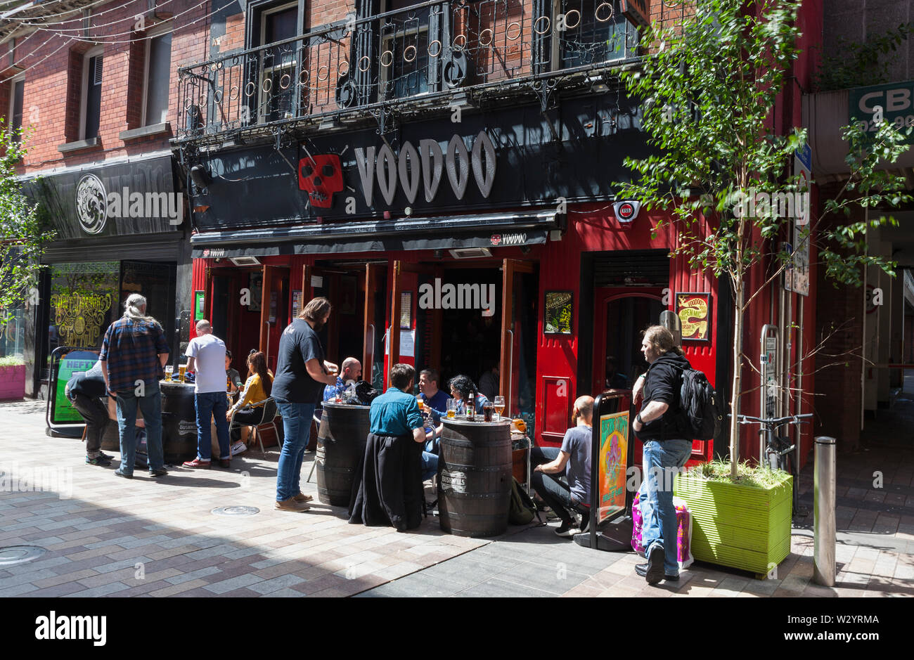 Ireland, North, Belfast, Voodoo bar and restaurant on Fountain street ...