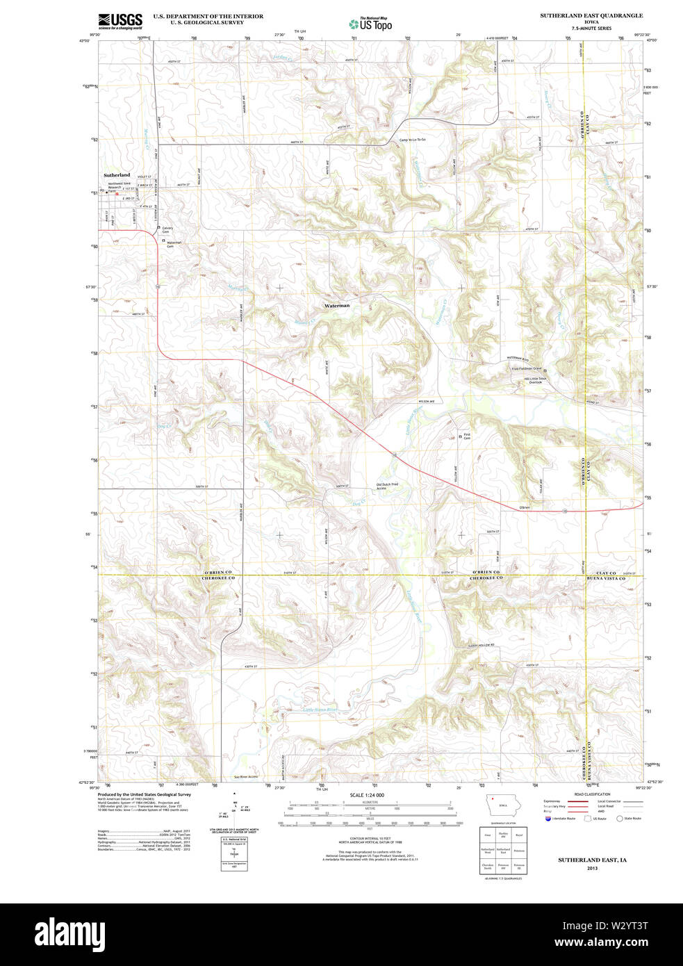 Map of sutherland Cut Out Stock Images & Pictures Alamy