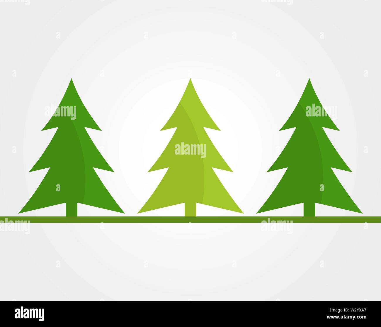 Christmas trees background. Vector illustration Stock Vector Image ...