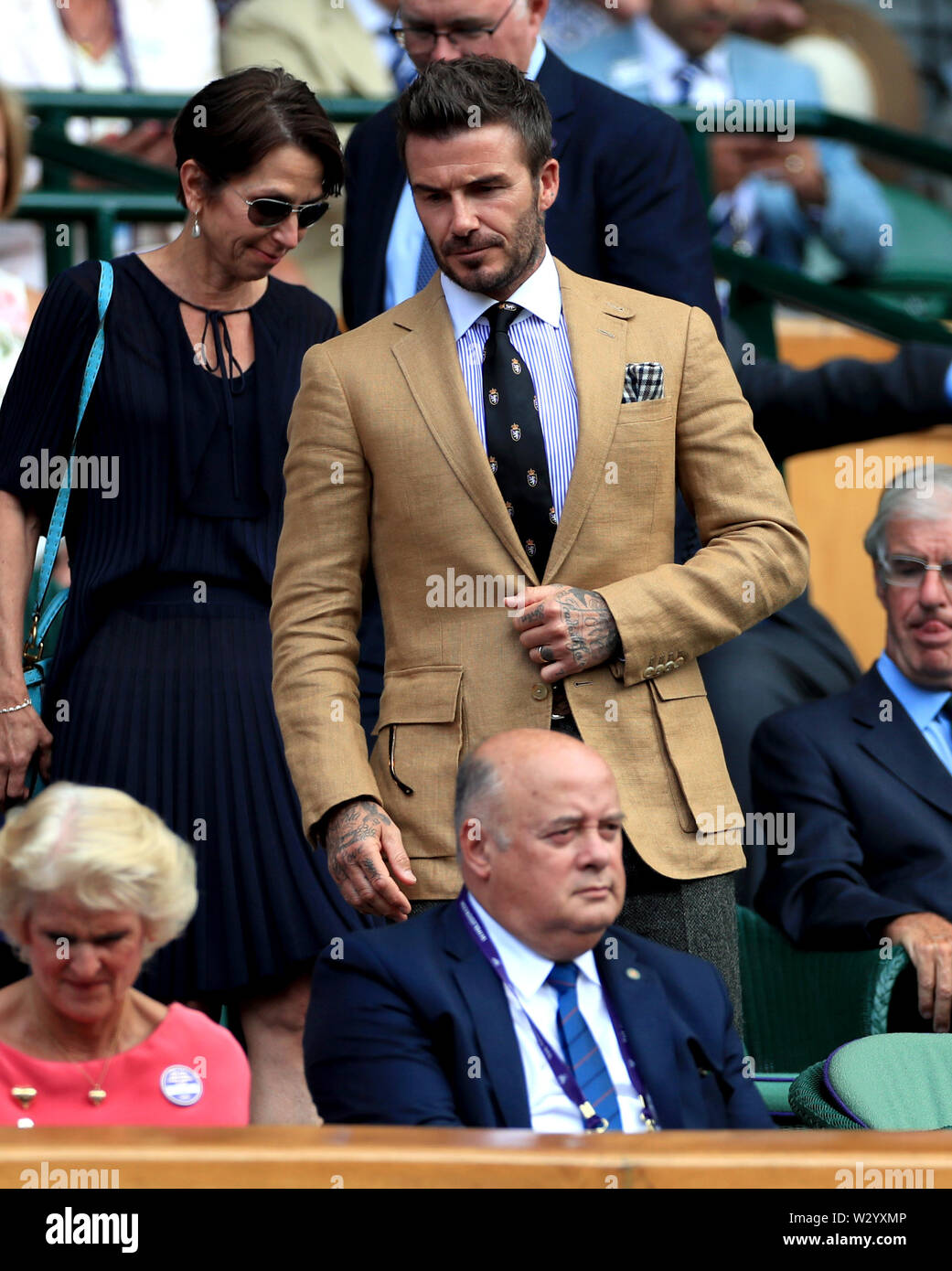 David Beckham In The Royal Box On Day Ten Of The Wimbledon Championships At The All England Lawn Tennis And Croquet Club Wimbledon Stock Photo Alamy David Beckham In The Royal Box On Day Ten Of The Wimbledon Championships At The All England Lawn Tennis And Croquet Club Wimbledon Stock Photo Alamy