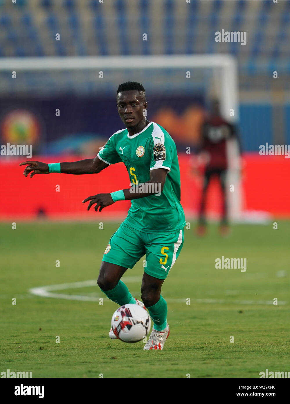 Cairo, Senegal, Egypt. 10th July, 2019. FRANCE OUT July 10, 2019: Idrissa Gana Gueye of Senegal during the 2019 African Cup of Nations match between Senegal and Benin at the 30 June Stadium in Cairo, Egypt. Ulrik Pedersen/CSM/Alamy Live News Stock Photo