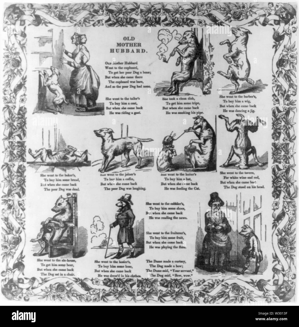 Old Mother Hubbard Illustrated Stock Photo Alamy