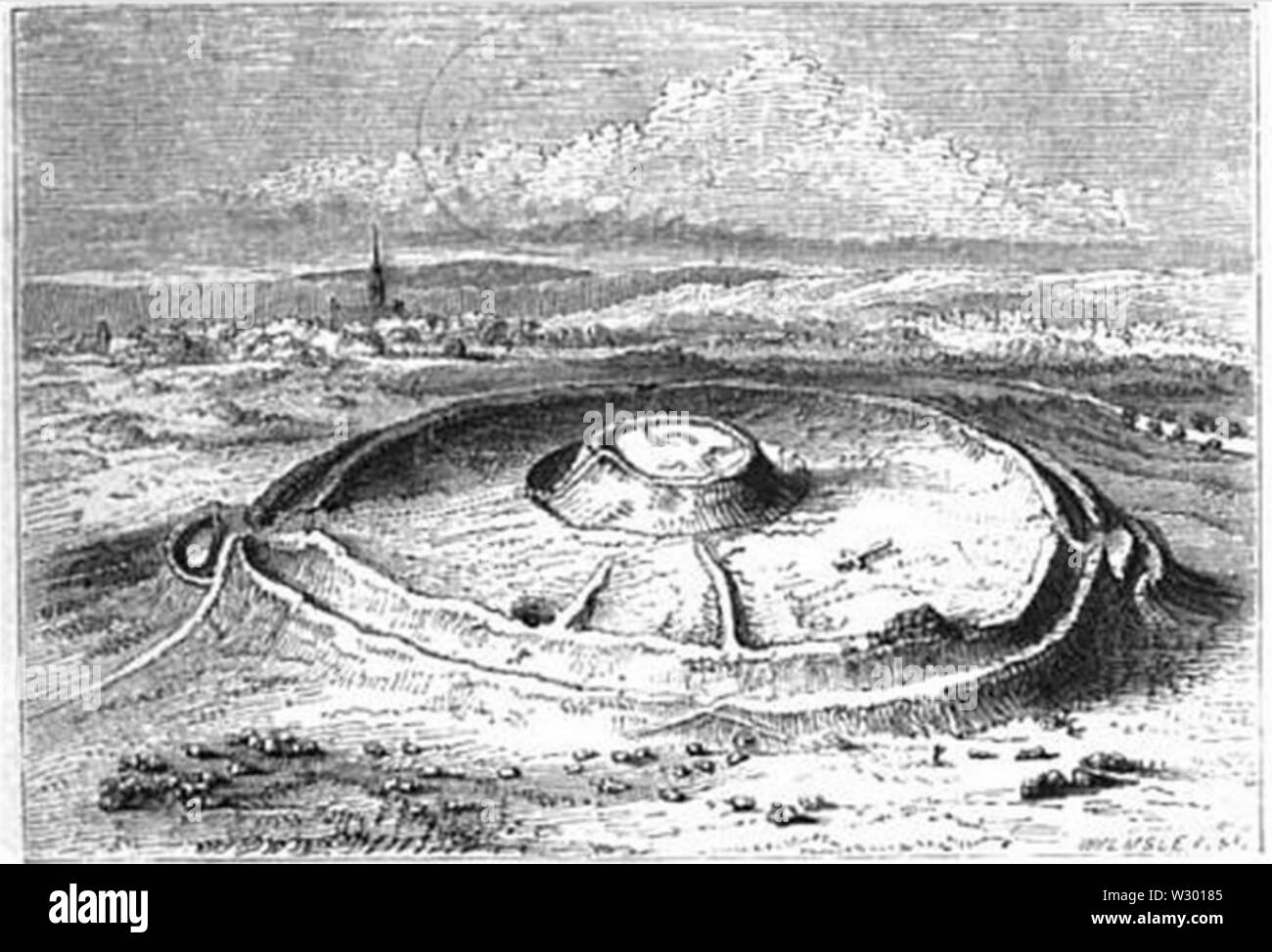 Old Sarum model Stock Photo Alamy