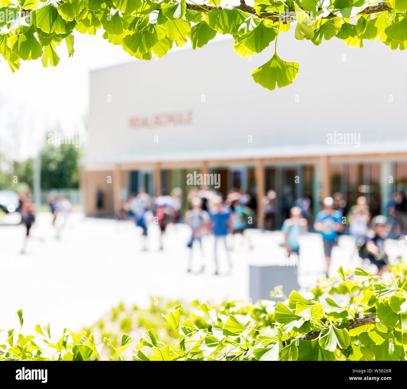 School's out! Germany Realschulesummertime Stock Photo