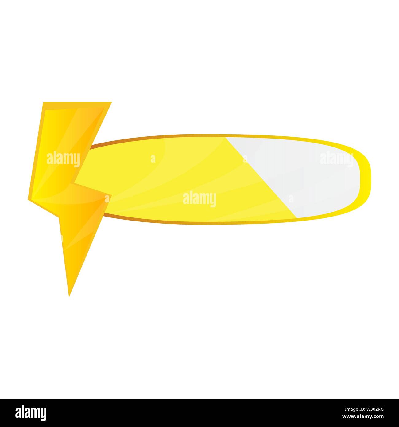 Video game energy bar with a thunder - Vector Stock Vector