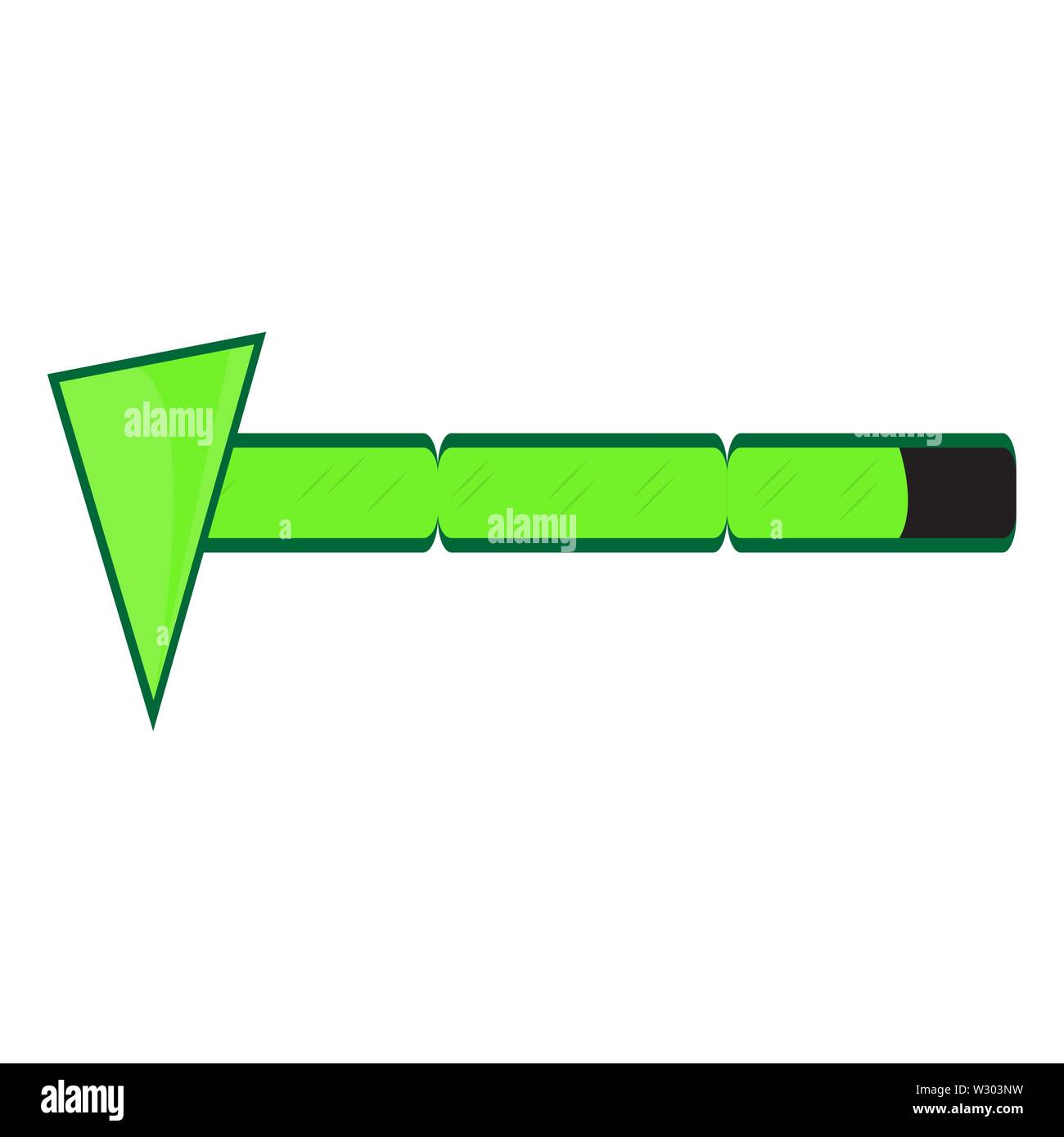 Video game energy bar with a thunder Vector Stock Vector Image & Art