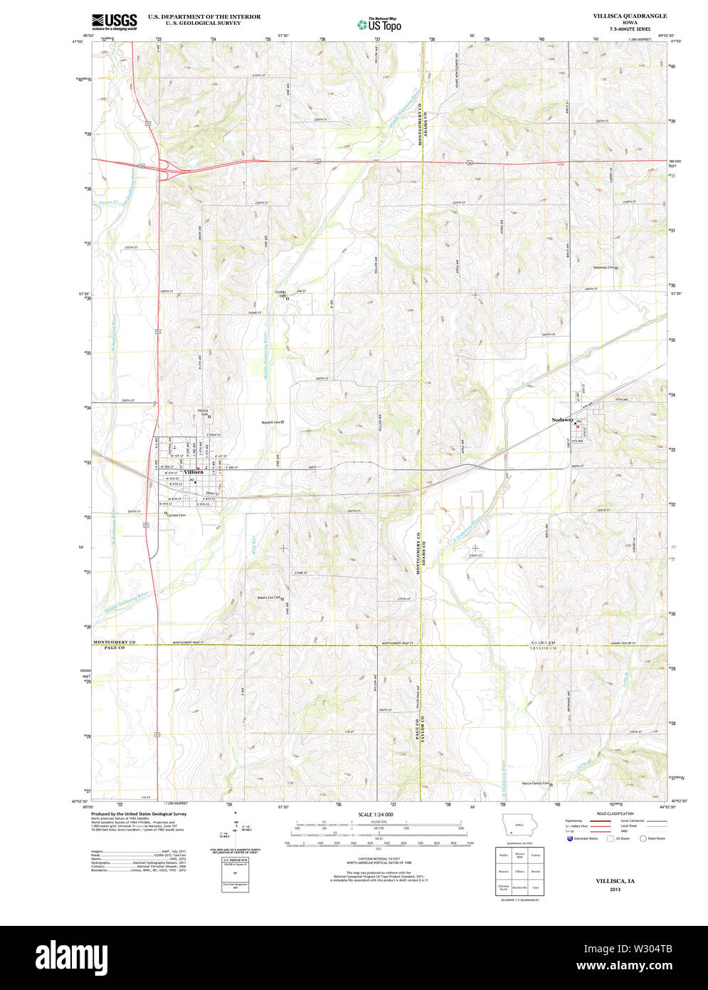Map of villisca Cut Out Stock Images & Pictures Alamy