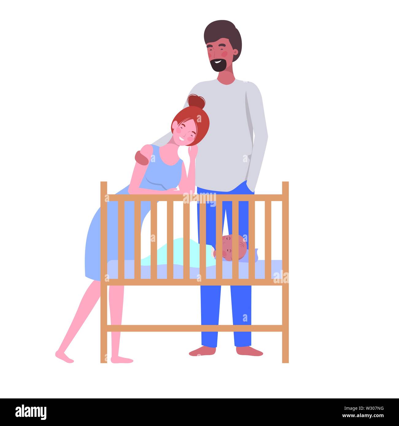 Newborn hospital crib Stock Vector Images - Alamy