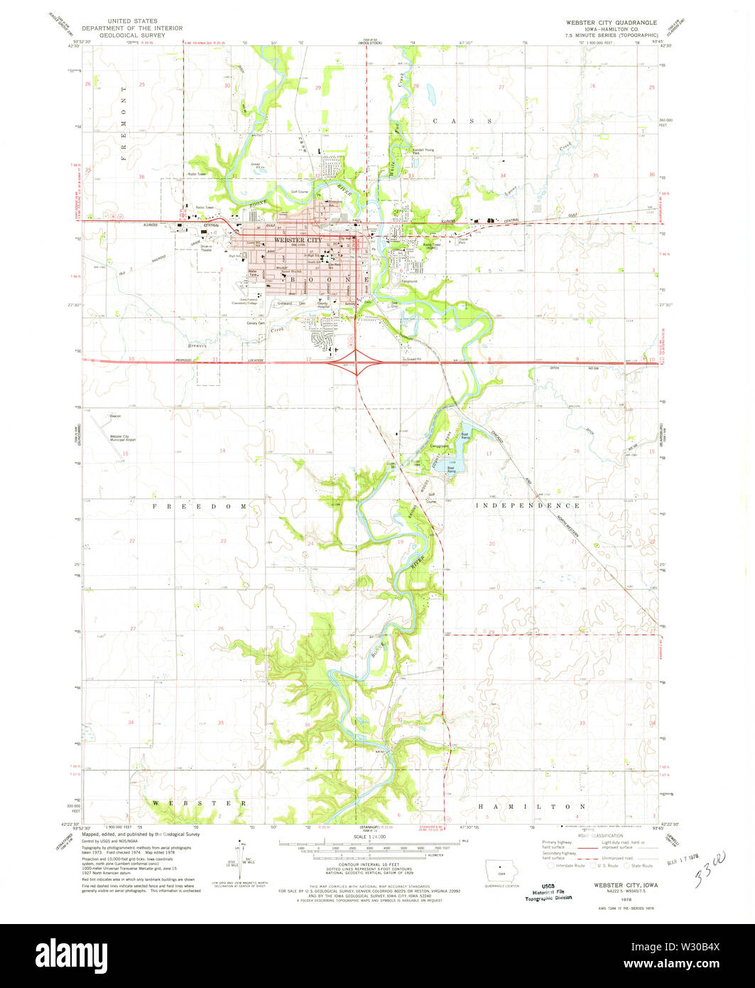 Map of webster city hi-res stock photography and images - Alamy