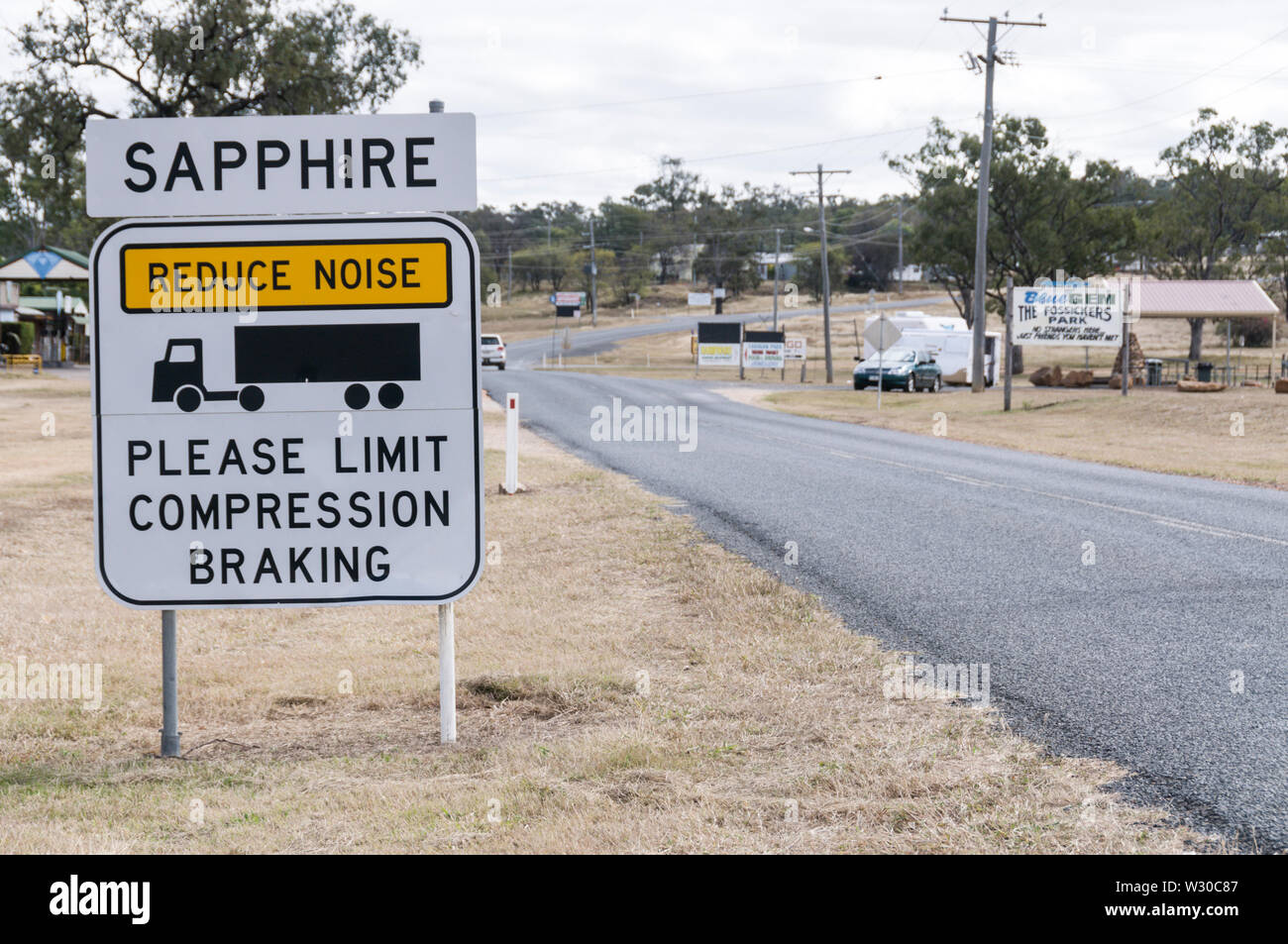 A small town of Sapphire in the gem fields near Emerald in the Central
