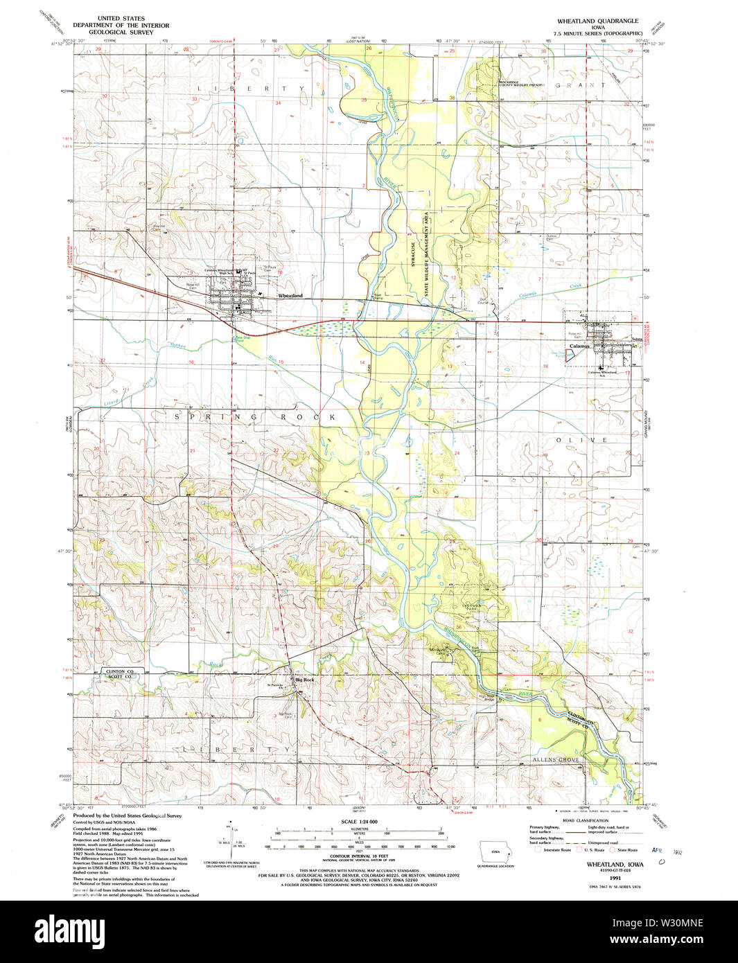 Map of wheatland Cut Out Stock Images & Pictures Alamy