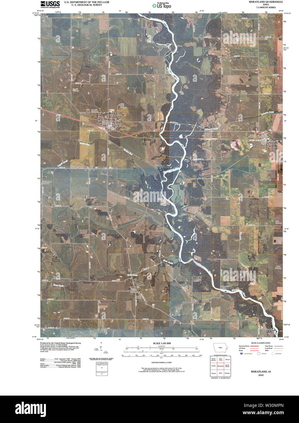 Map of wheatland Cut Out Stock Images & Pictures Alamy