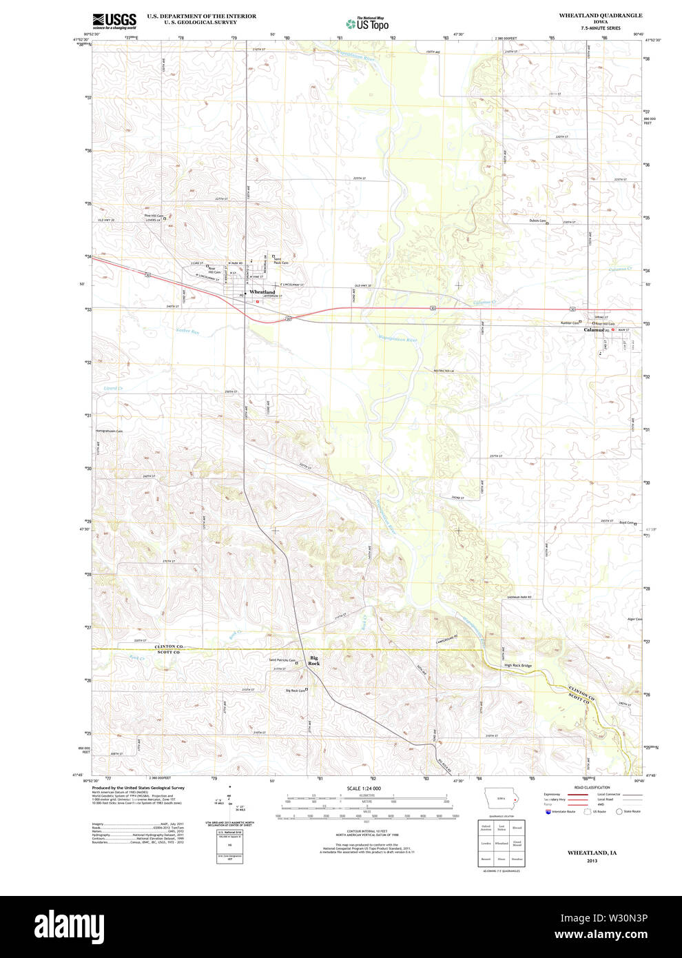 Map of wheatland Cut Out Stock Images & Pictures Alamy