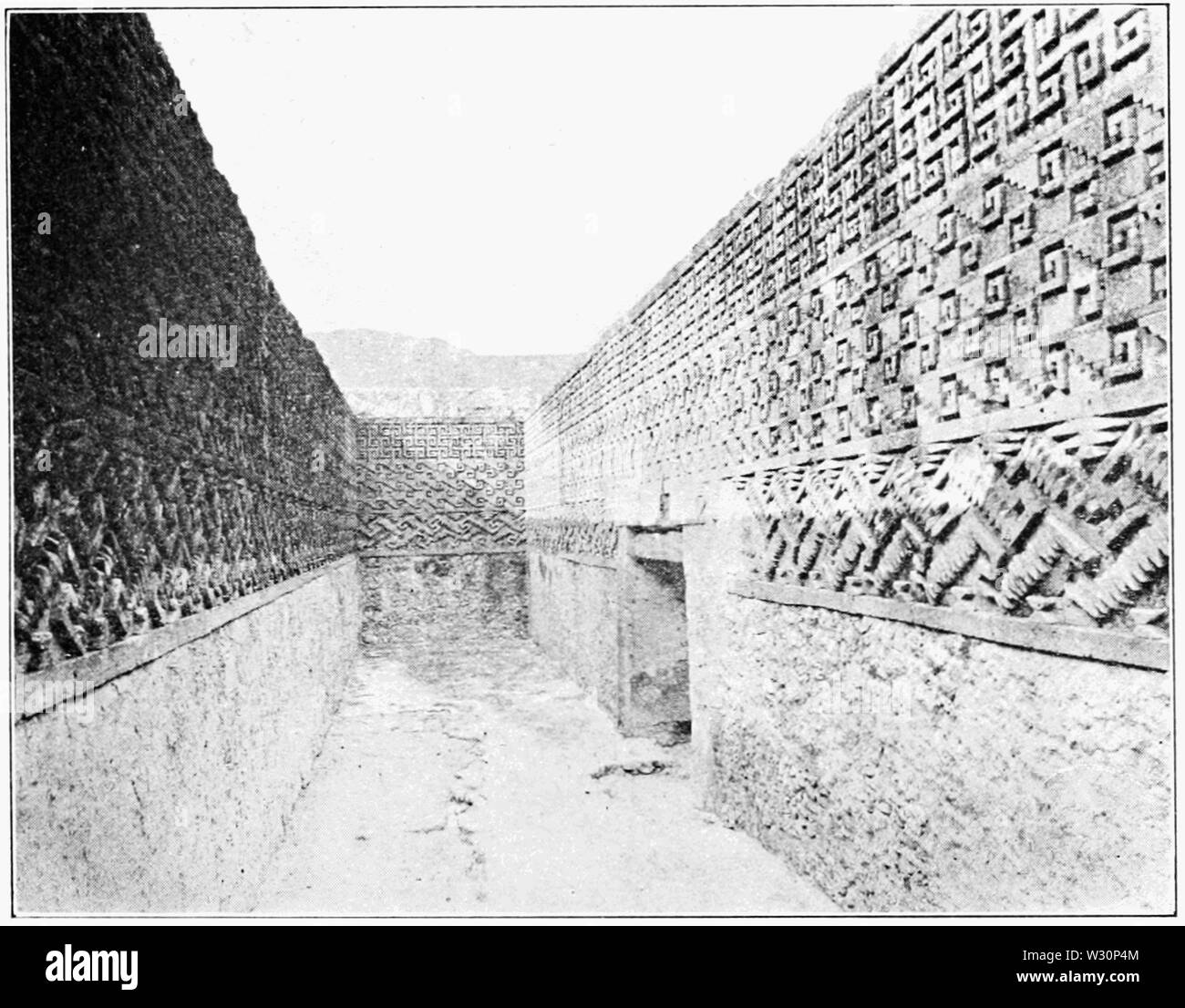 PSM V73 D401 Hall of mosaics on monte alban Stock Photo