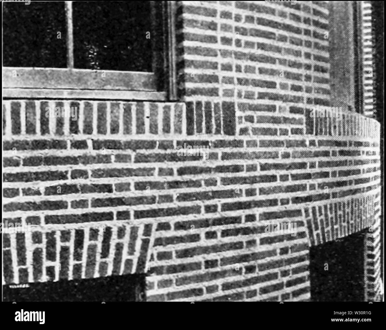 Bricklaying patterns Black and White Stock Photos & Images - Alamy