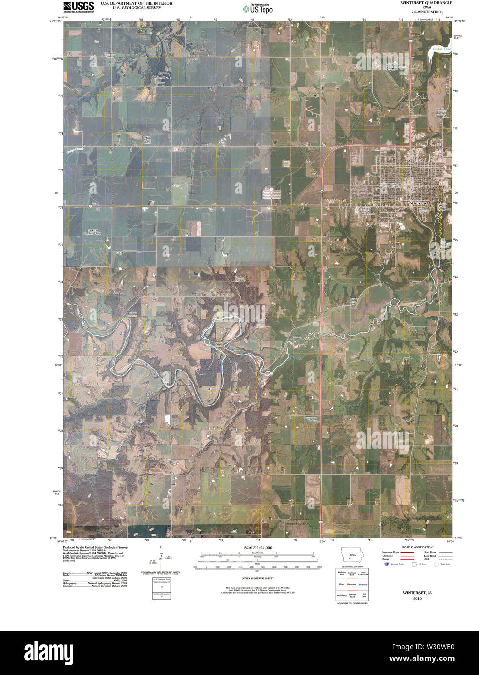 Map of winterset Cut Out Stock Images & Pictures Alamy