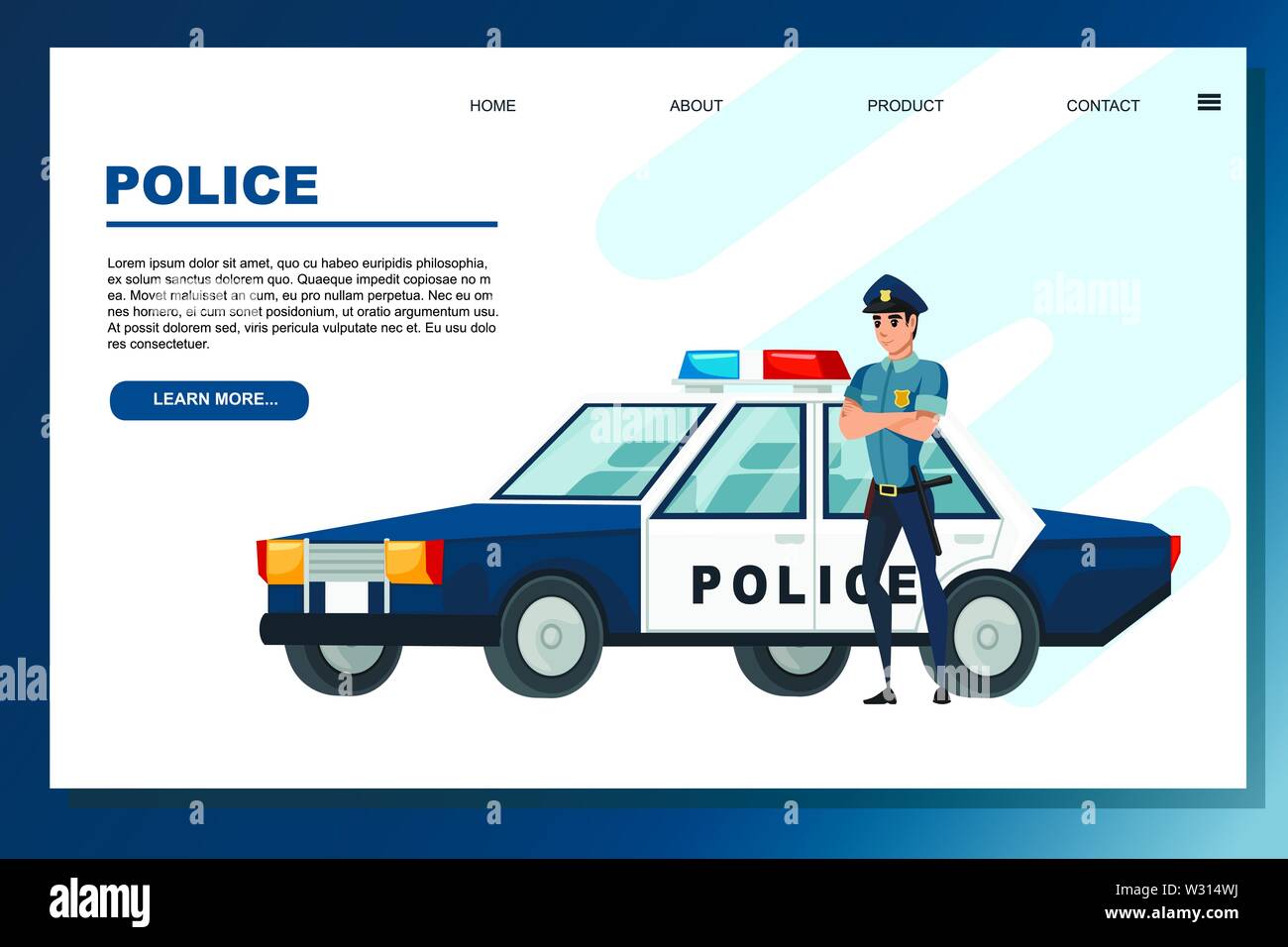 Police Car Website >> Cartoon Design Police Car And Police Officer Flat Vector Police Car Website >> Cartoon Design Police Car And Police Officer Flat Vector