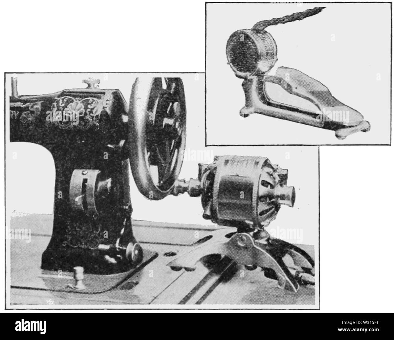 PSM V88 D082 Sewing machine motor attachment Stock Photo Alamy