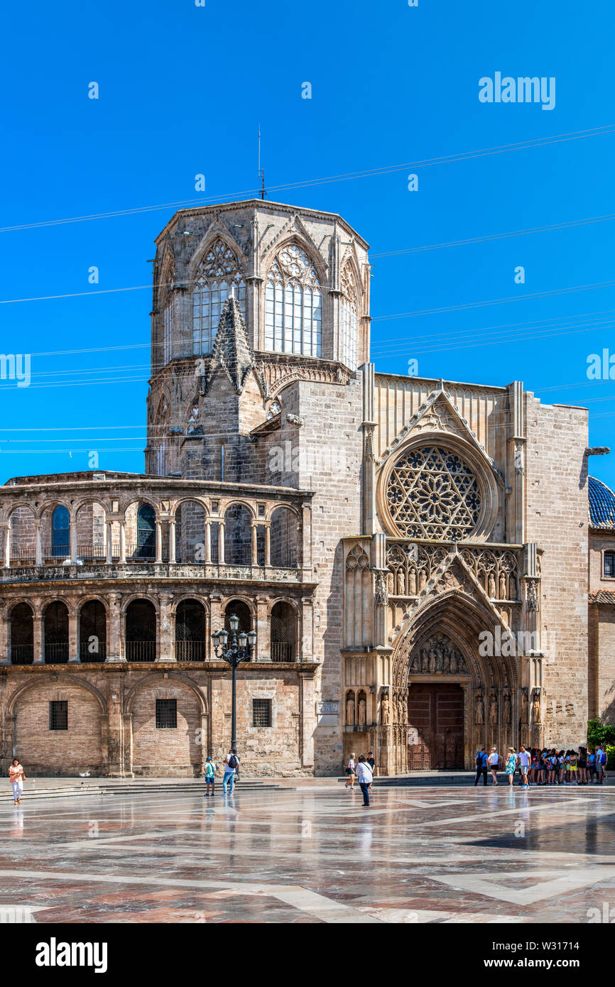 Plaza de la Virgen and Cathedral, Valencia, Comunidad Valenciana, Spain